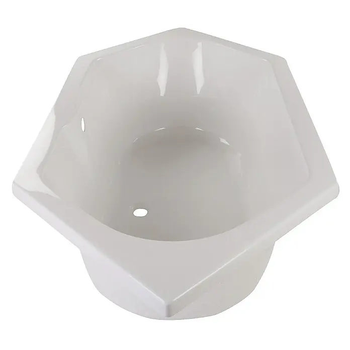 Calmwaters Badewanne Exclusive - Sanitäracryl, Weiß - Weiße Eckbadewanne in moderner Optik, ideal für kleine Badezimmer. Das perfekte Bad für entspannende Momente.