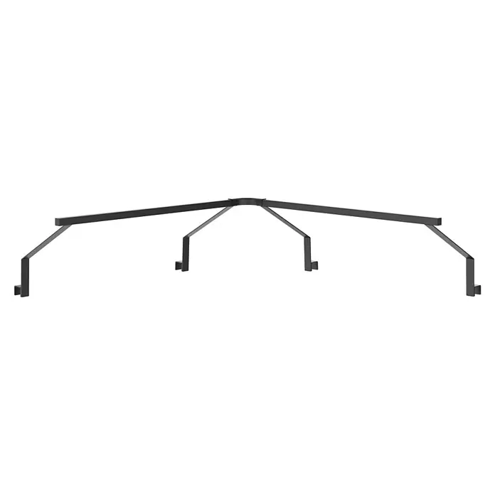 Cozze Elements Halterung für Lichtschlauch - Stahl/Aluminium, Passend für: Cozze Elements Rückwand Eckmodul - Eine moderne Metallkonstruktion, ideal für den Außenbereich, zeigt ein schlankes, graues Design und robuste Bauweise für den Garten.