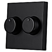 Ion Dimmer-afdekraam Duo (Zwart, Mat, Kunststof) | BAUHAUS