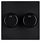 Ion Dimmer-afdekraam Duo (Zwart, Mat, Kunststof) | BAUHAUS