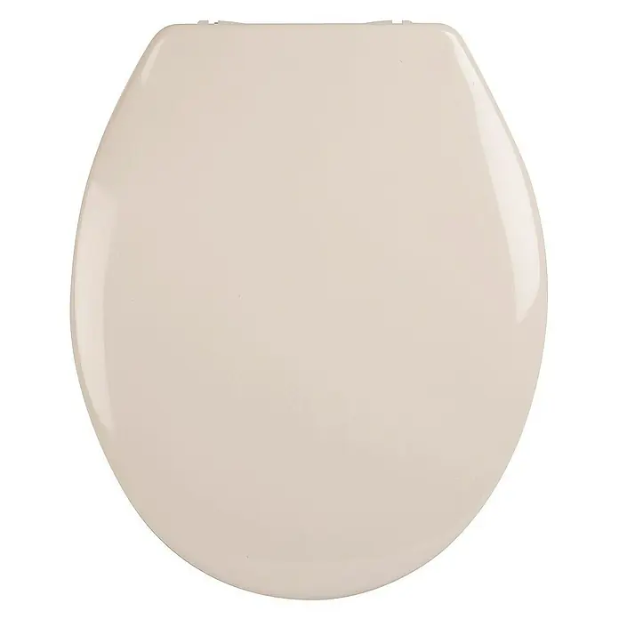 Calmwaters Wand-WC-Set Set mit WC-Sitz - Spülrandlos, Ohne Spezialglasur, Spülform: Tief, WC Abgang: Waagerecht, Pergamon - Elfenbeinfarbener Toilettensitz mit ovaler Form. Sorgfältig entworfen, um Komfort und Hygiene im Badezimmer zu gewährleisten.