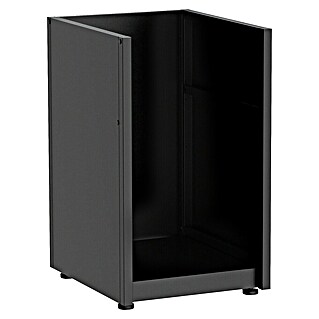Cozze Elements Modul za letno kuhinjo - omarica za hladilnik (Črna, Š x G x V: 49,5 x 60 x 88,5 cm, Jeklo, Ustrezno za: Cozze Elements Hladilnik)