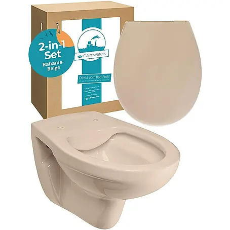 Calmwaters  Wand-WC-Set Set mit WC-Sitz