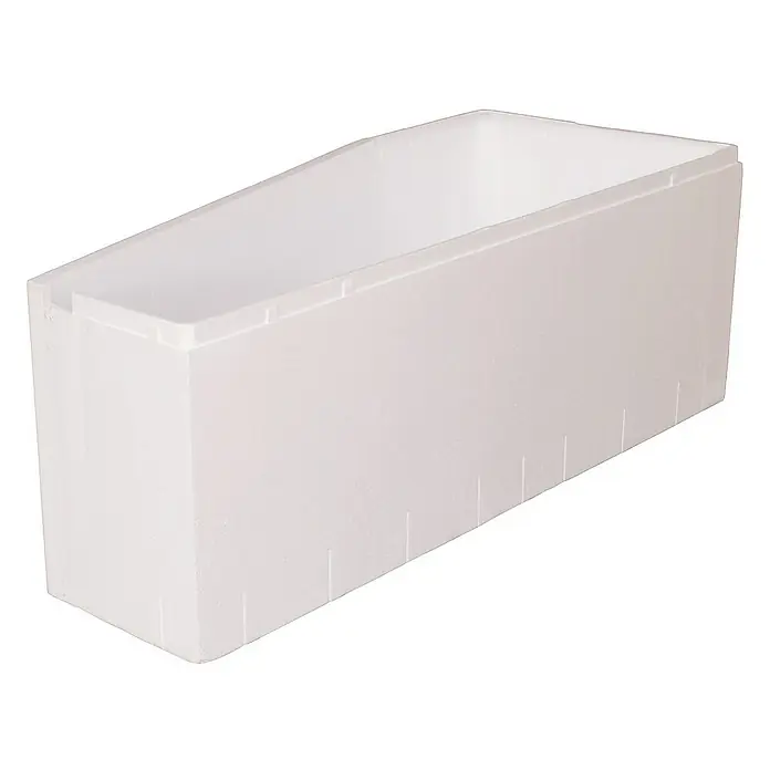 Calmwaters Raumsparbadewanne Essential Small - 160 x 70 cm, Sanitäracryl, Weiß, Rechts - Isolierter, rechteckiger Styroporbehälter, ideal zum Transport temperaturempfindlicher Produkte. Erhält die Kühlkette und schützt den Inhalt.