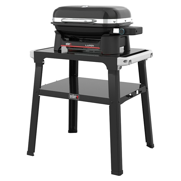 Weber Compact Električni žar s stojalom Compact Lumin  (Površina za peko (Š x G): 43 x 28 cm, 2,2 kW) | 8314 - Elektrogrill | ICGA - Grillgeräte | ICG - Grillgeräte / Grillzubehör | IC - Freizeit im Garten | I - Stadtgarten | BAUHAUS