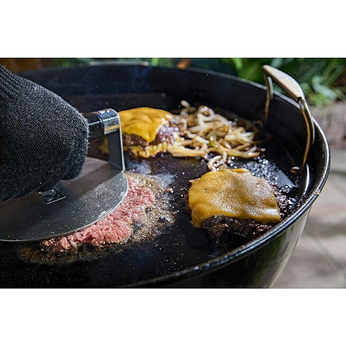Weber Stiskalnica za hamburger  (Nerjavno jeklo, Ø x V: 18,5 x 8 cm) | 8315 - Grill-Zubehör Marke | ICGB - Grillzubehör | ICG - Grillgeräte / Grillzubehör | IC - Freizeit im Garten | I - Stadtgarten | BAUHAUS