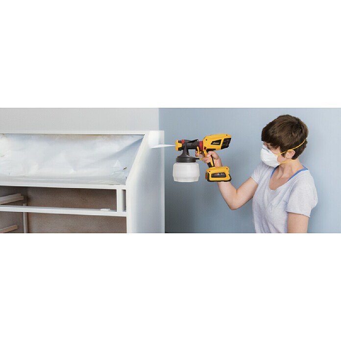 Wagner Accu-verfspuitsysteem W 600 FLEXiO 18V (18 V, Excl. accu) | BAUHAUS
