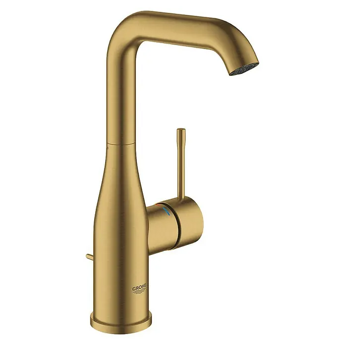 Grohe Essence New Waschtischarmatur L-Size - Mit Zugstange, Cool Sunrise, Matt - Elegante Grohe Essence Waschtischarmatur in gebürstetem Cool Sunrise. Zeitloses Design für moderne Badezimmer mit hoher Funktionalität.