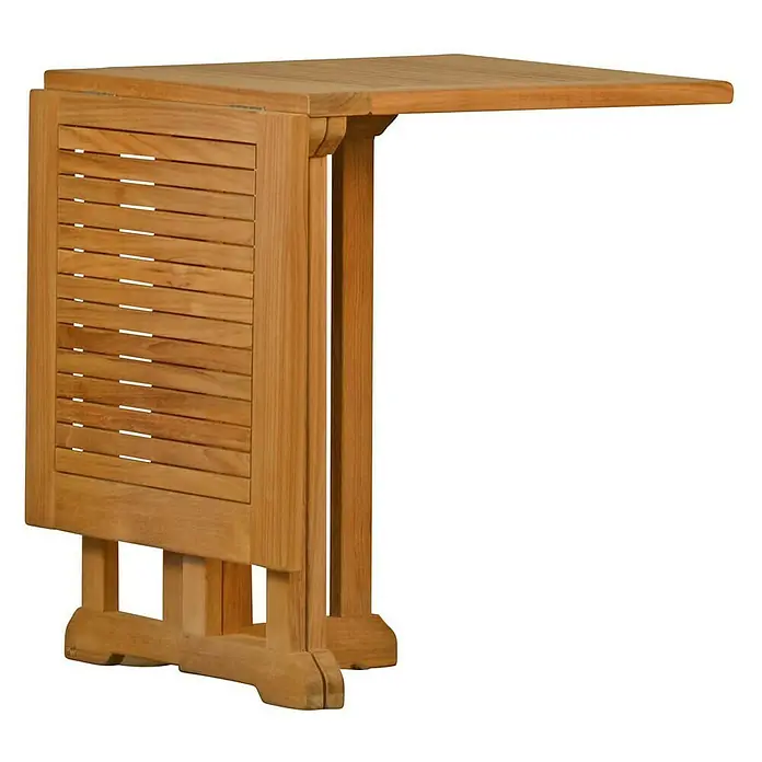 Kai Wiechmann Balkontisch - L x B x H: 120 x 60 x 76 cm, Teakholz, Klappbar, Rechteckig, Naturbelassen - Klappbarer Holztisch für den Innen- und Außenbereich. Der Tisch ist aus robustem Holz gefertigt und bietet eine praktische Ablagefläche.