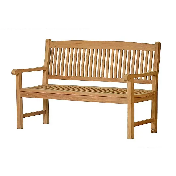 Kai Wiechmann Gartenbank - B x T x H: 110 x 67 x 91 cm, Teak, Naturbelassen - Gartenbank aus Teakholz mit Lattenrost, ideal für entspannte Stunden im Freien. Die Bank bietet Platz für zwei Personen und ist wetterfest.