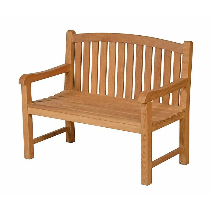 Kai Wiechmann Kinder-Gartenstuhl - Teakholz, Naturbelassen, B x T x H: 80 x 44 x 66 cm - Die klassische Gartenbank aus Holz bietet einen komfortablen Sitzplatz im Freien. Perfekt für Garten, Terrasse oder Balkon, robust & stilvoll.