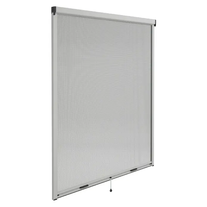 Mosquitera - An x Al: 100 x 140 cm, Montaje de la mosquitera: Inserción, Color bastidor: Plata - Persiana enrollable mosquitera de alta calidad para ventanas y puertas. Protege de forma fiable contra los insectos.