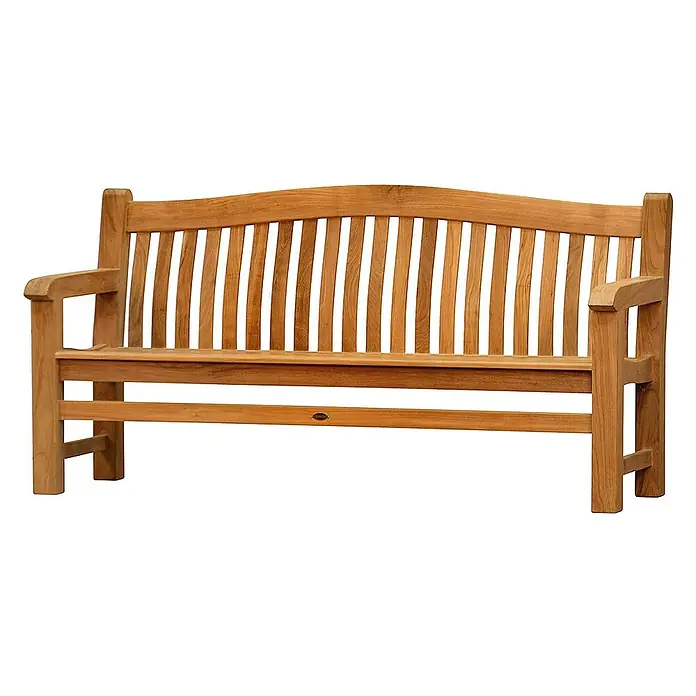Kai Wiechmann Gartenbank - B x T x H: 186 x 74 x 95 cm, Teak, Naturbelassen - Eine klassische Holzbank für den Garten oder die Terrasse. Die Bank bietet Platz für zwei Personen und ist aus robustem Holz gefertigt.