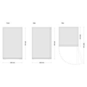 Respekta Tiefkühlschrank Manu GS88-11 (Nutzinhalt Gesamt: 77 l, 54 x 54 x 87,1 cm, Weiß) | BAUHAUS