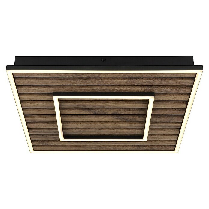 Globo LED stropna svjetiljka Woody  (D x Š x V: 450 x 450 x 60 mm, 36 W, Topla bijela) | BAUHAUS