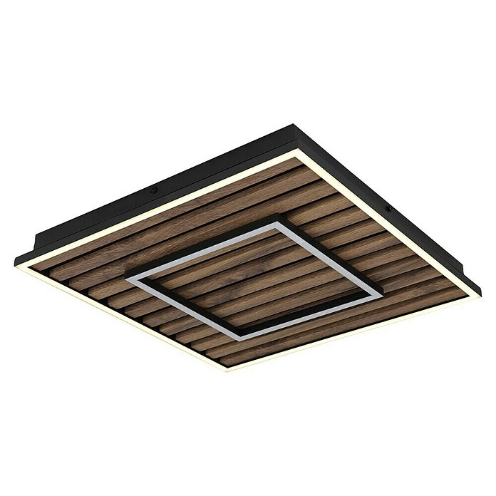 Globo LED stropna svjetiljka Woody  (D x Š x V: 450 x 450 x 60 mm, 36 W, Topla bijela) | BAUHAUS