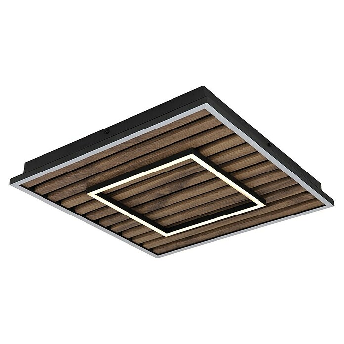 Globo LED stropna svjetiljka Woody  (D x Š x V: 450 x 450 x 60 mm, 36 W, Topla bijela) | BAUHAUS