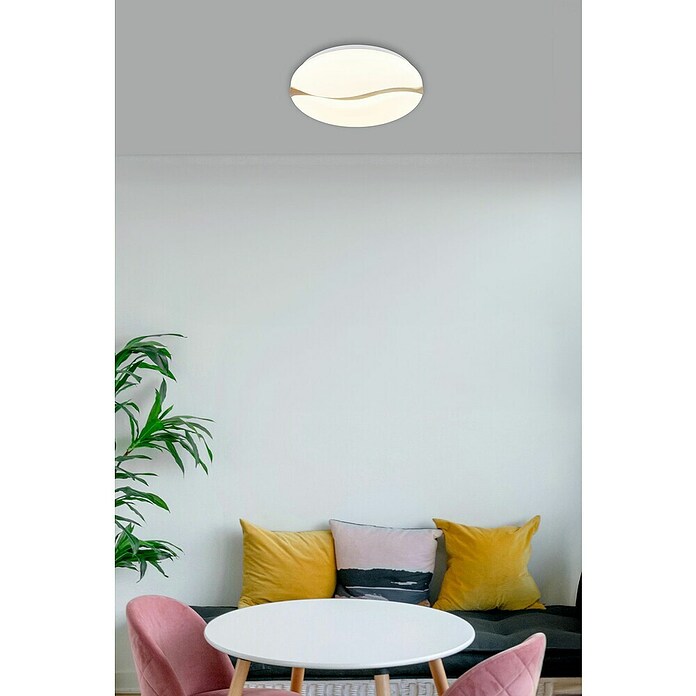Globo Okrugla stropna LED svjetiljka Leticia  (24 W, Ø x V: 390 x 80 mm) | BAUHAUS