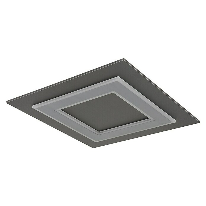 Globo LED-Deckenleuchte Jayden (L x B x H: 480 x 480 x 46 mm, quadratisch, Warmweiß, 40 W, Anthrazit) | BAUHAUS