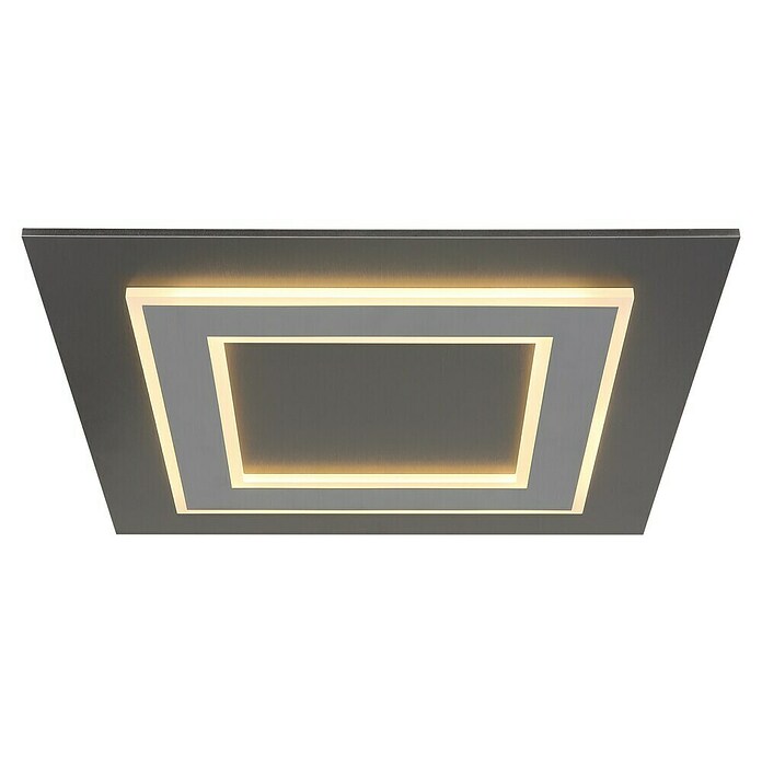 Globo LED-Deckenleuchte Jayden (L x B x H: 480 x 480 x 46 mm, quadratisch, Warmweiß, 40 W, Anthrazit) | BAUHAUS