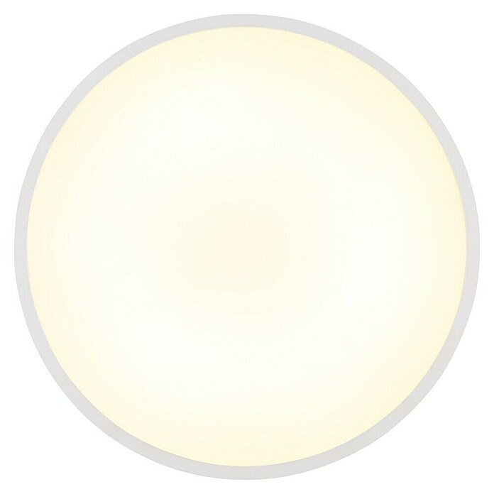 Globo LED-Deckenleuchte rund Nielsen (Ø x H: 400 x 40 mm, Weiß/Matt) | BAUHAUS