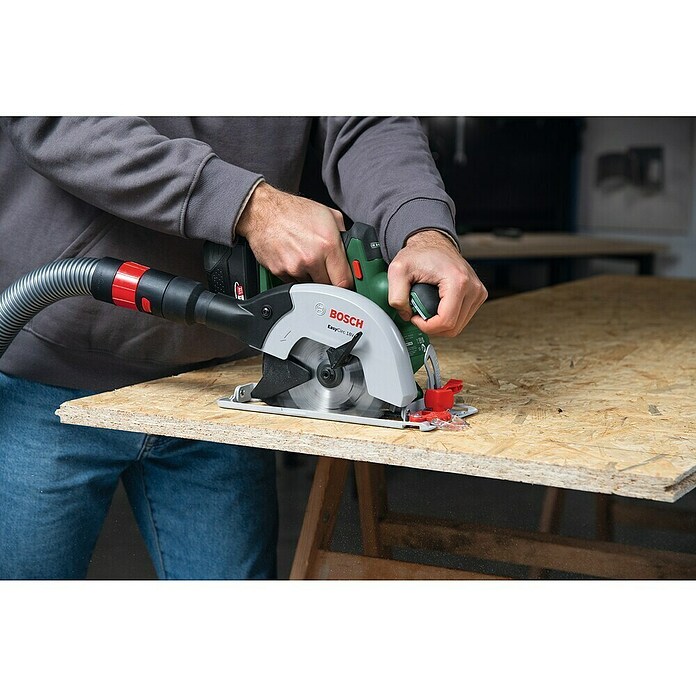 Bosch Power for All 18V Sierra circular de batería EasyCirc 48 (18 V, Sin batería, Diámetro hoja de sierra: 150 mm, 4.200 r.p.m.) | BAUHAUS