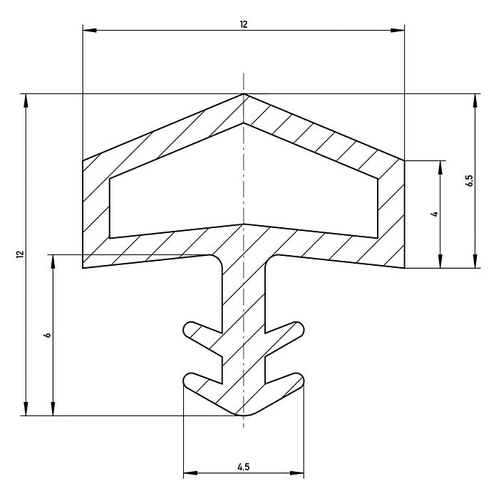 Solid Elements TürdichtungWeiß, 5 m x 12 mm x 12 mm, Geeignet für: Holzzargen Unknown