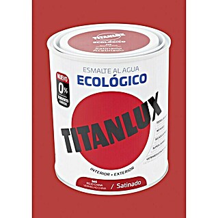 Titanlux Esmalte de color Eco rojo chino (250 ml, Satinado)