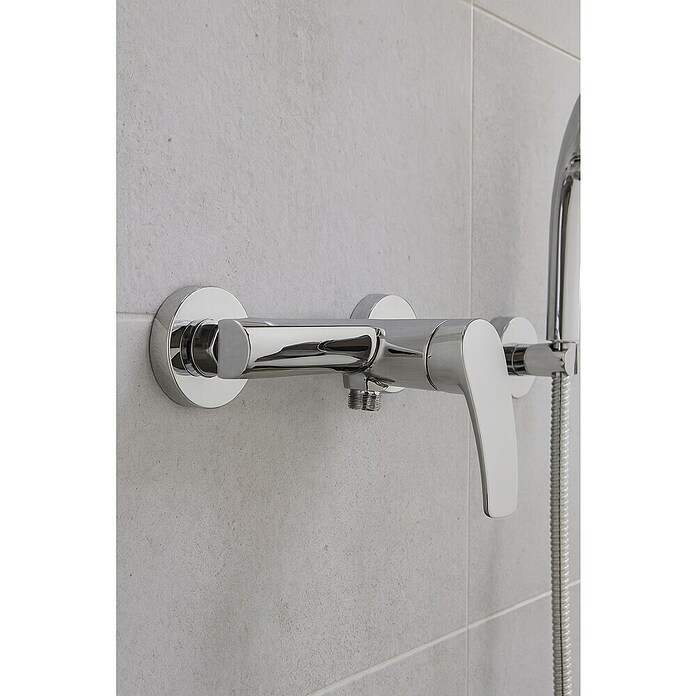 Cosmobath Bailey Grifo monomando de ducha (Cromo, Brillante)