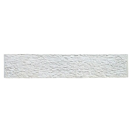 Beckers Betonzaun Zaunelement Standard Rockstone Motiv (200 x 38,5 cm, Beton, Betongrau)