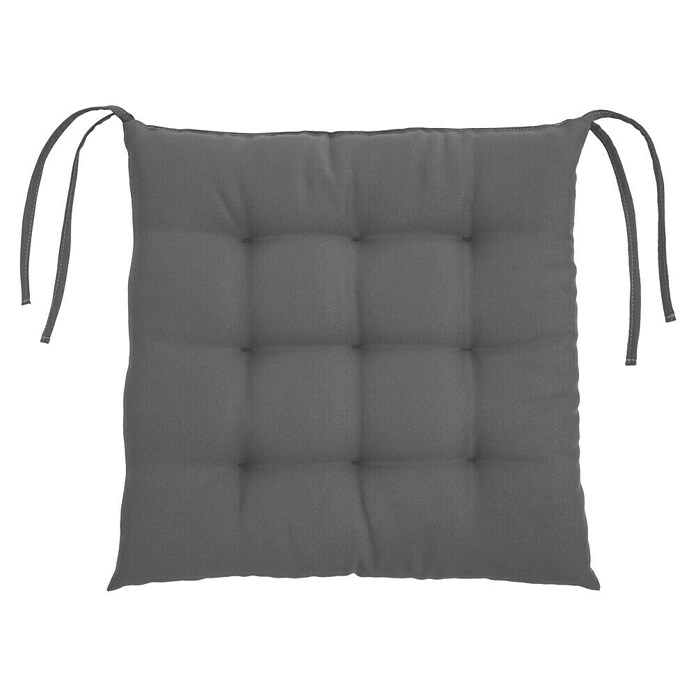 Sunfun Sitzkissen Nils (L x B x H: 40 x 40 x 4 cm, Grau, 100% Polyester) | BAUHAUS