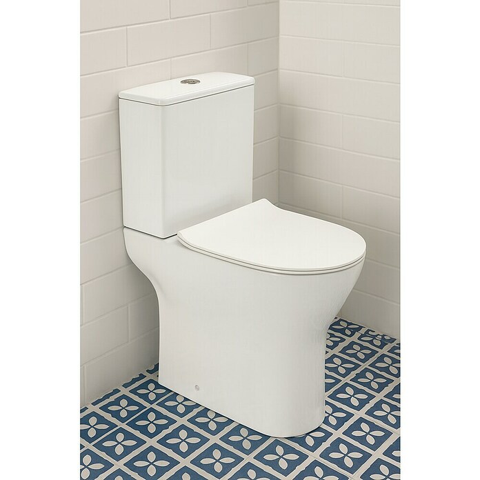 Pack de WC Setúbal (Caída amortiguada, Salida WC: Dual, Blanco)