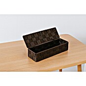 Versa Cesta para el baño con tapa (L x An x Al: 26 x 8 x 6 cm, Chocolate) | BAUHAUS