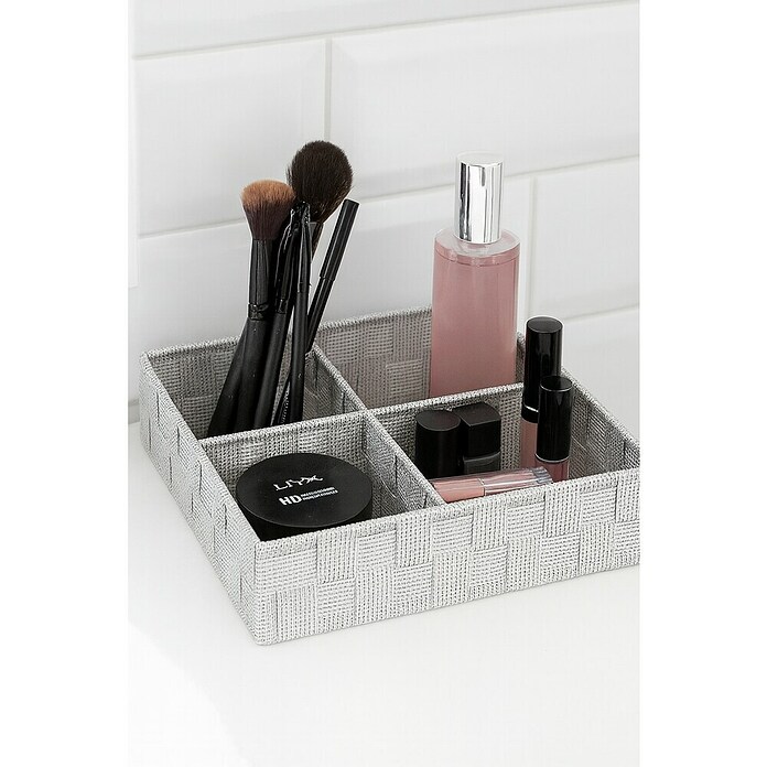 Cesta para el baño 4 (L x An x Al: 32 x 27 x 10 cm, Blanco) | BAUHAUS