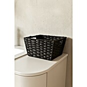 Versa Cesta para el baño alta con asas (L x An x Al: 29 x 24 x 19 cm, Fibras plásticas, Gris) | BAUHAUS