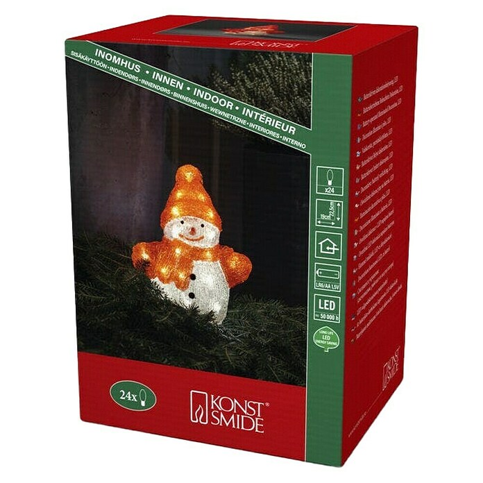 Konstsmide Led-kerstman (l x b x h: 13 x 19 x 22,5 cm) | BAUHAUS