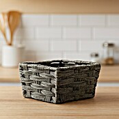 Versa Cesta para baño alta con asas (L x An x Al: 16 x 14 x 9 cm, Fibras plásticas, Gris) | BAUHAUS