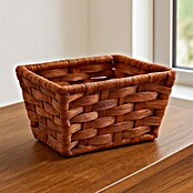 Versa Cesta para baño alta con asas (L x An x Al: 16 x 14 x 9 cm, Fibras plásticas, Marrón) | BAUHAUS