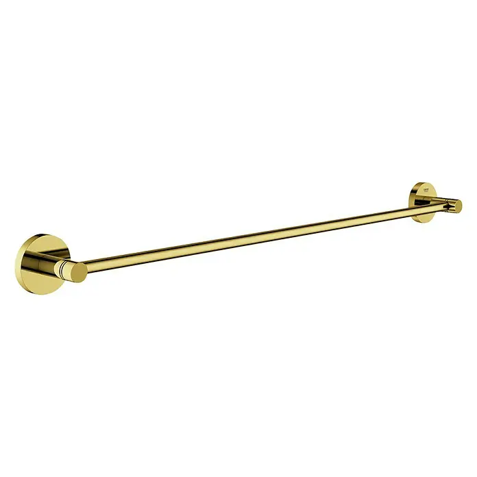Grohe Essentials Badetuchhalter - Breite: 65,4 cm, Cool Sunrise, Glänzend - Ein goldener Handtuchhalter, der durch sein minimalistisches Design besticht und in jedem Badezimmer einen Hauch von Luxus verleiht.