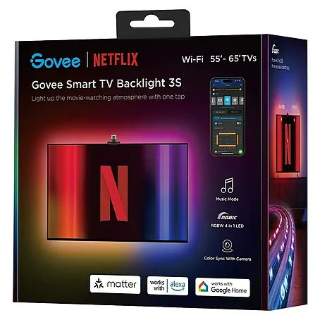 Govee  Smart-LED-Band TV Netflix Backlight