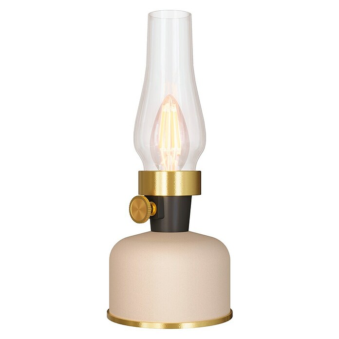 Calex Accu-tafellamp Lavinio (Hoogte: 27 cm, Zand, IP44) | BAUHAUS