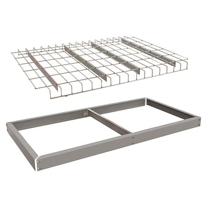 Simonrack Schwerlastregal Kit Ecoforte EA 1806 REX (H x B x T: 6,5 x 180 x 60 cm, Silber, Metall) | BAUHAUS