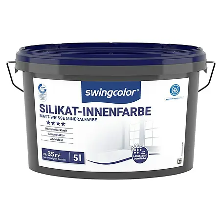 swingcolor  Wandfarbe Silikat-Innenfarbe