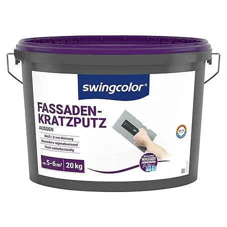 swingcolor  Dekoputz Fassaden-Kratzputz