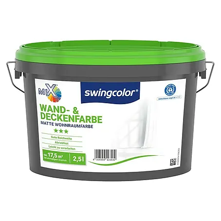 swingcolor Mix Wandfarbe Wand- & Deckenfarbe zum Mischen lassen