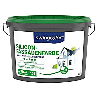 swingcolor Silikon-Fassadenfarbe (Weiß, 10 l)