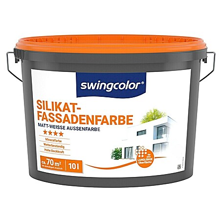 swingcolor Silikat-Fassadenfarbe (Weiß, 10 l)