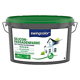 swingcolor Silikon-Fassadenfarbe (Weiß, 5 l)
