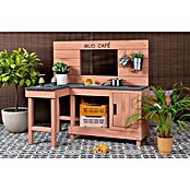Muddy Buddy Matschküche Coffee Corner (100 x 60 x 95 cm, Holz, Puderrosa) | BAUHAUS