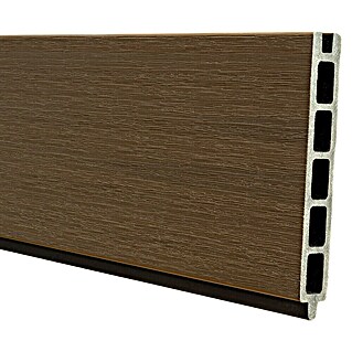 Steckzaun Verona (177,3 x 14 cm, Teak Braun)